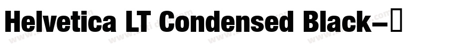 Helvetica LT Condensed Black字体转换